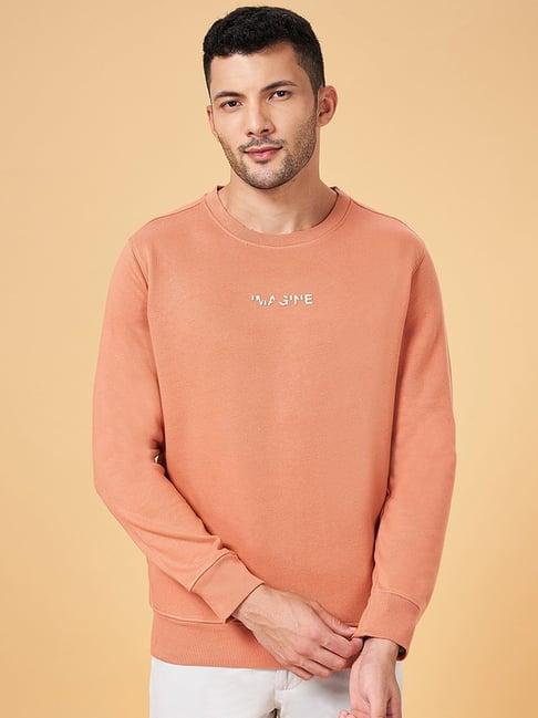 byford by pantaloons pastel pink slim fit sweatshirt