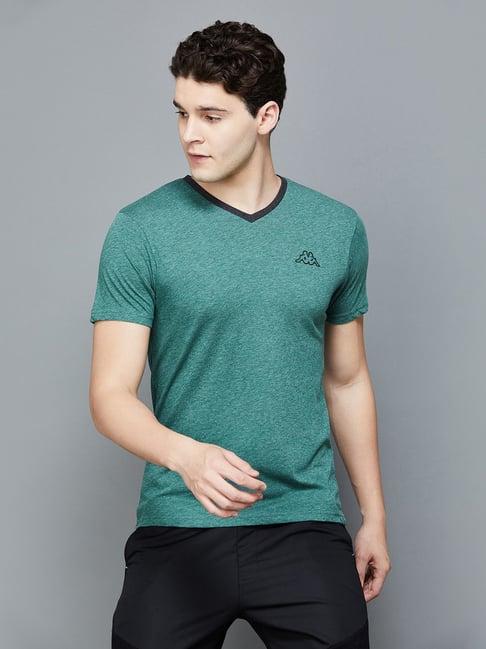 kappa green regular fit t-shirt