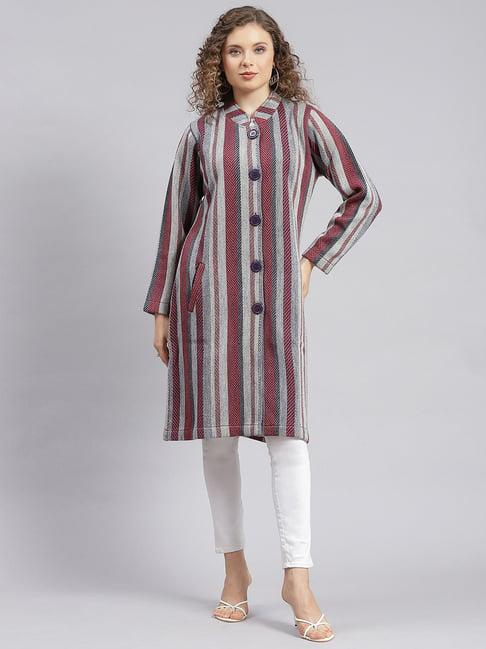 monte carlo multicolor striped coat