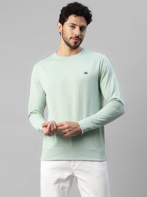 urbanmark mint green regular fit sweatshirt