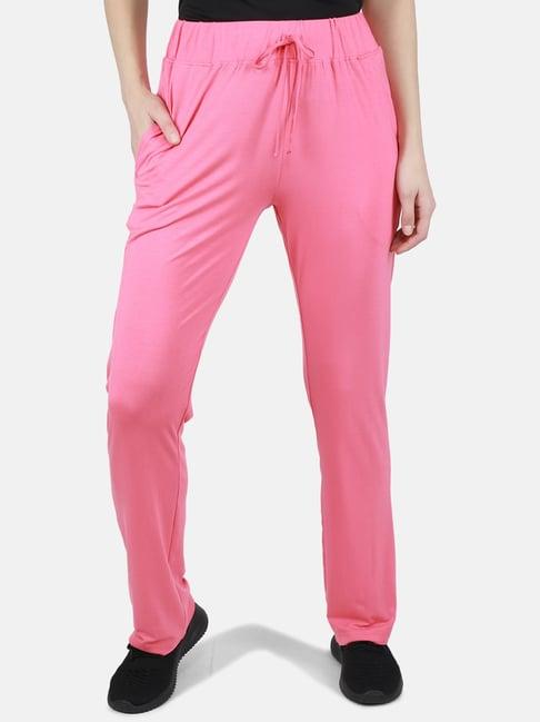 monte carlo pink regular fit mid rise trackpants