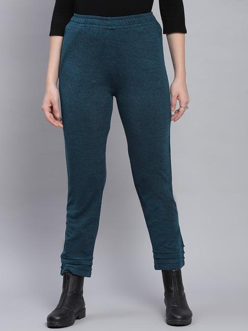 monte carlo teal textured trackpants