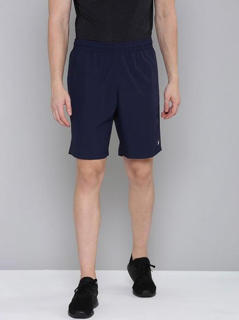 reebok navy regular fit sports shorts