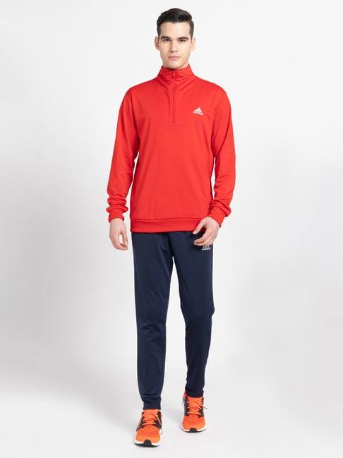 adidas red & navy regular fit sports set