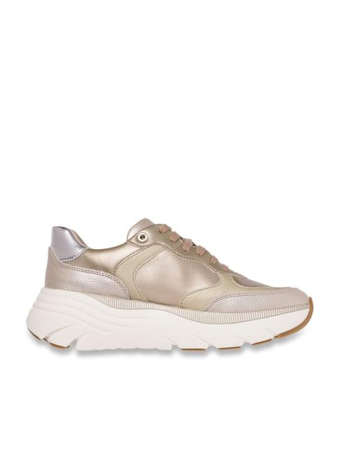 geox women's d diamanta golden synthetic running shoes