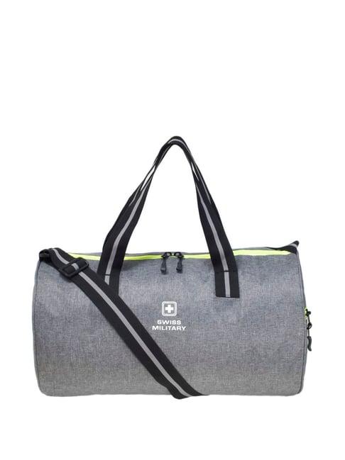 swiss military grey medium duffle bag