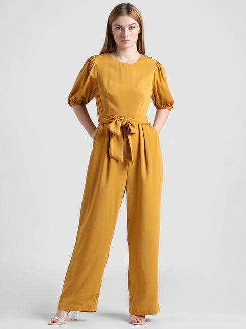 only mustard maxi jumpsuit