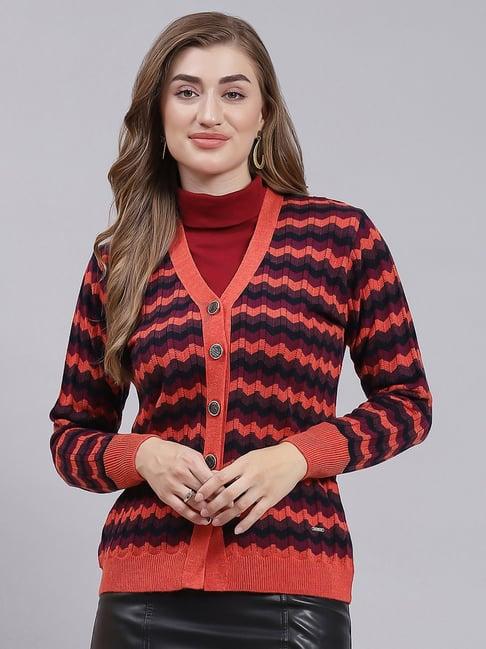 monte carlo multicolor printed cardigan