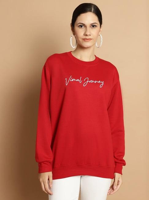 vimal jonney maroon printed pullover