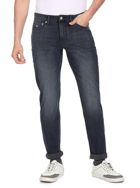 calvin klein jeans blue black slim fit jeans