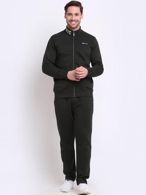 cantabil olive cotton regular fit tracksuit