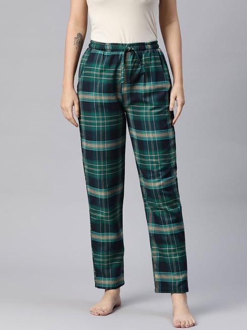 one femme green check pyjamas