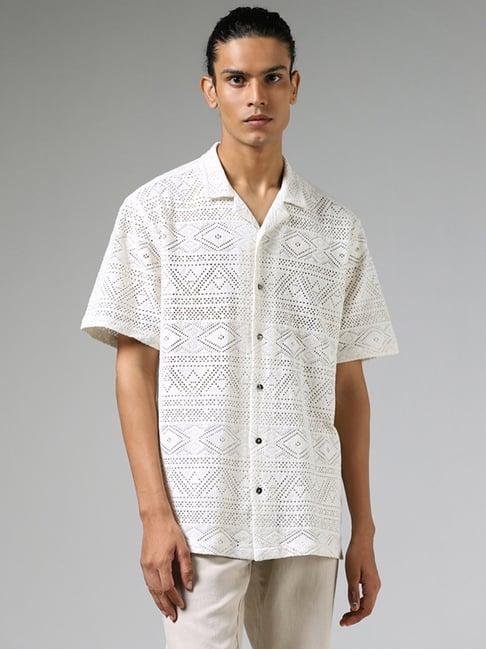 eta by westside off white relaxed fit shirt