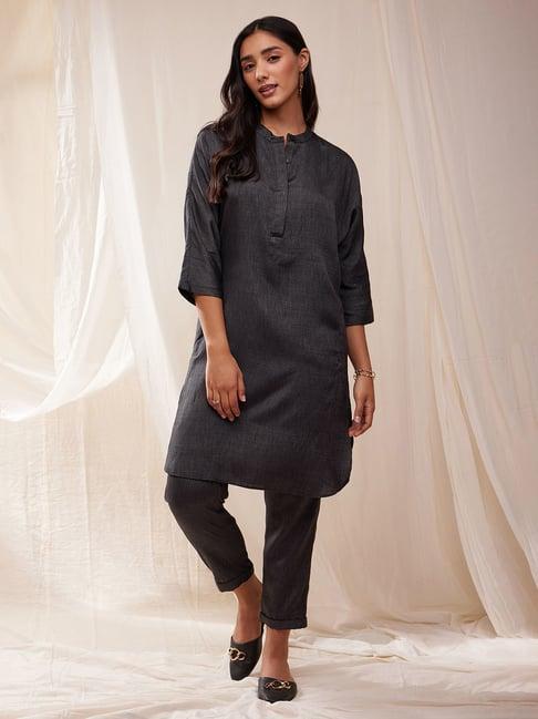 pink fort charcoal tunic