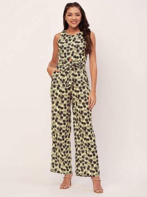 moomaya multicolor printed jumpsuit