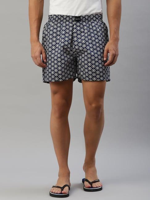 don vino navy printed boxer shorts