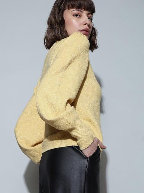 vero moda yellow regular fit pullover