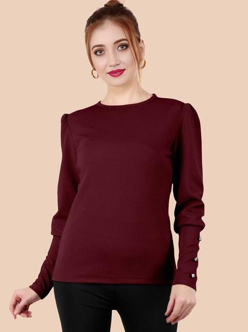 apnisha maroon top