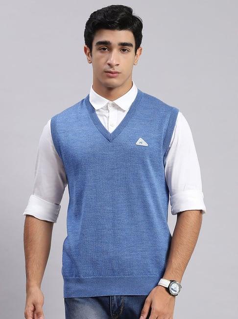 monte carlo light blue regular fit sweater