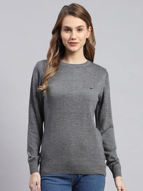 monte carlo grey melange sweater