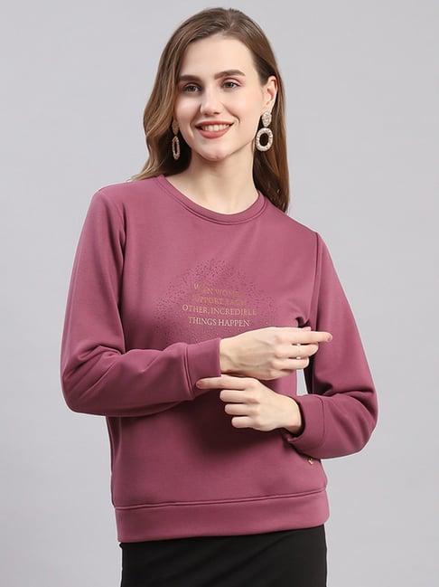 monte carlo wine printed pullover