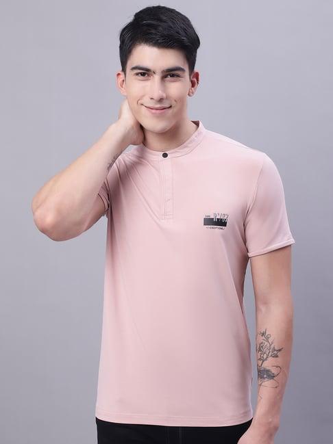 venitian- forbidden clothing rose pink slim fit t-shirt