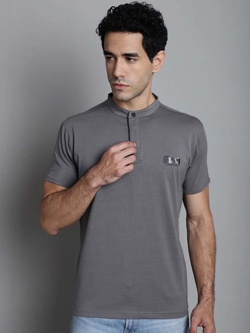 venitian- forbidden clothing charcoal slim fit t-shirt