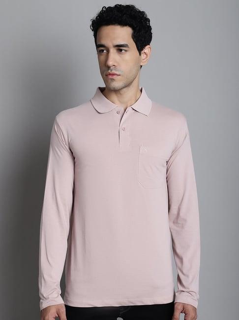 venitian- forbidden clothing pink regular fit polo t-shirt