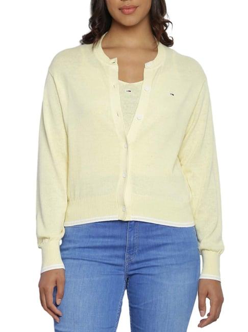 tommy hilfiger lemon zest regular fit cardigan