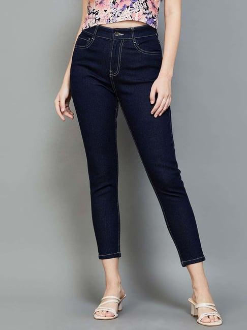 ginger by lifestyle blue mid rise jeans