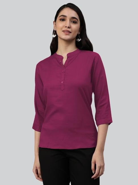 lyra magenta regular fit tunic