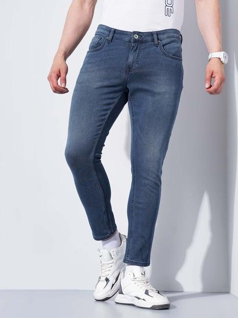 celio blue skinny jeans