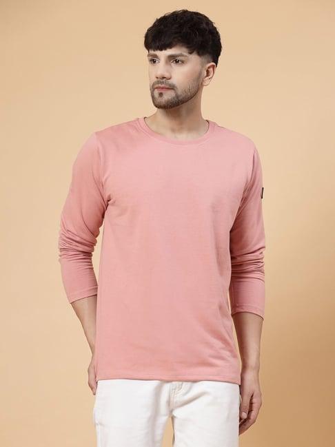 rigo peach regular fit oversized crew t-shirt