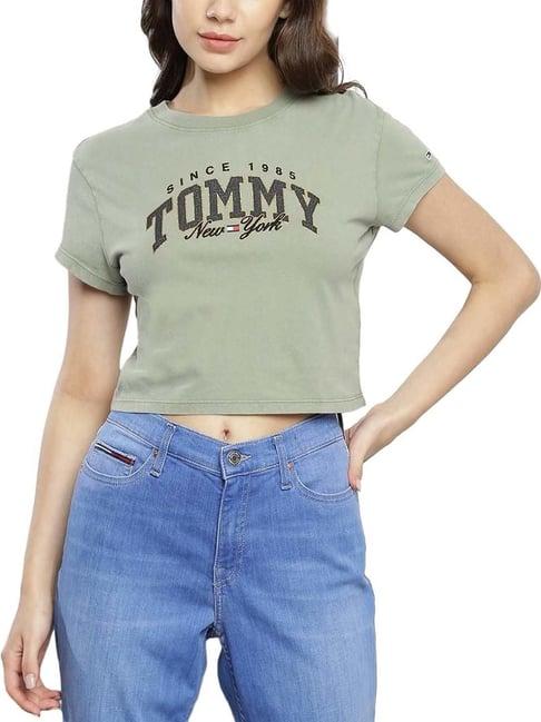 tommy hilfiger faded willow logo regular fit t-shirt