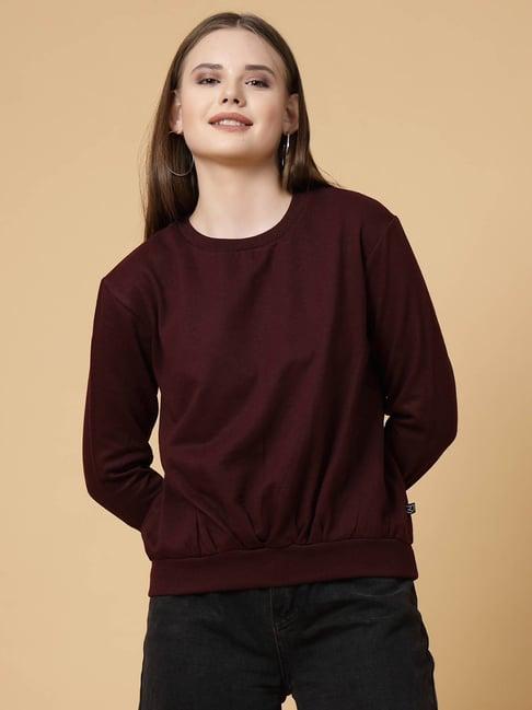 rigo wine printed pullover