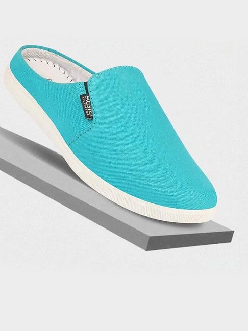 fausto men's sky blue mule shoes