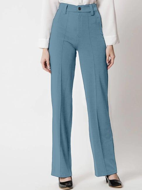 selvia grey mid rise trousers