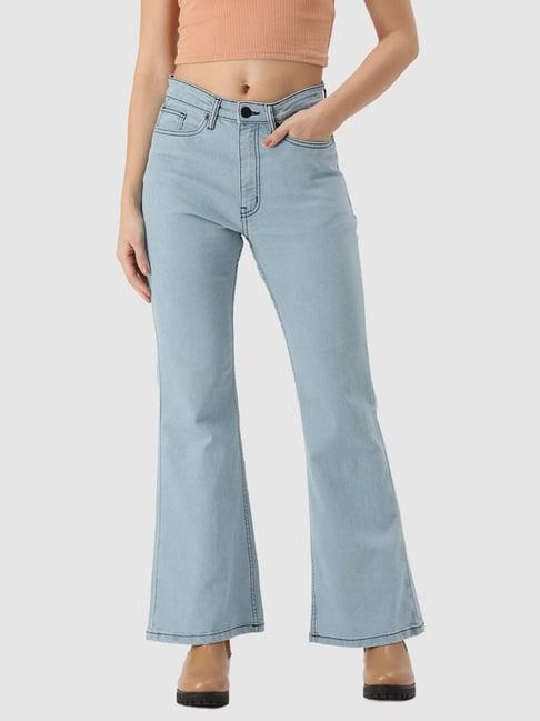 ivoc blue high rise bootcut jeans