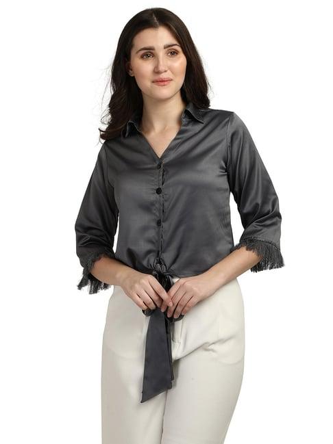 smarty pants grey regular fit shirt