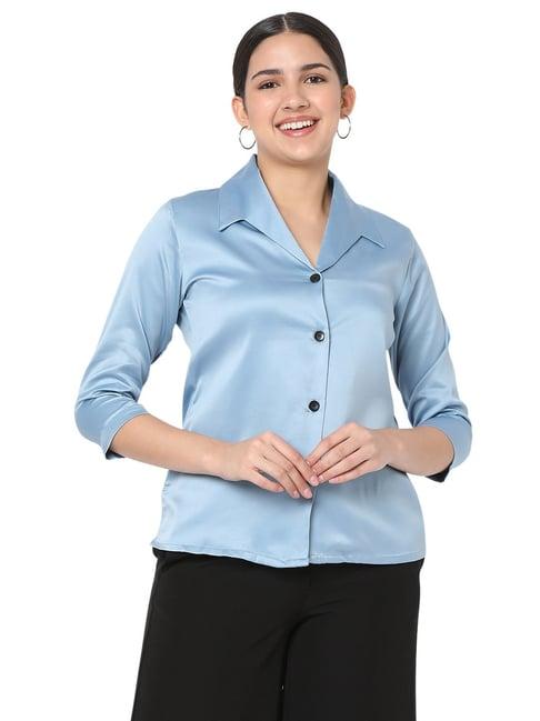 smarty pants blue regular fit shirt