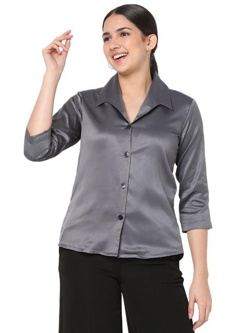 smarty pants grey regular fit shirt