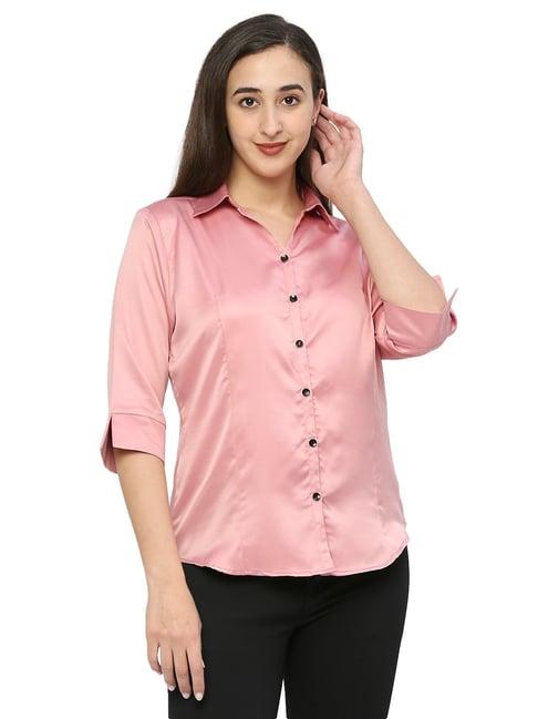 smarty pants peach regular fit shirt