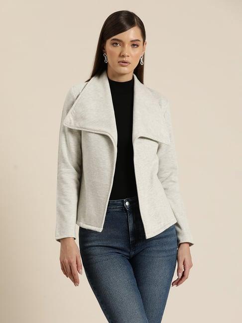 qurvii ivory fleece jacket