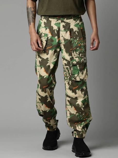 breakbounce multi cotton loose fit camouflage cargos