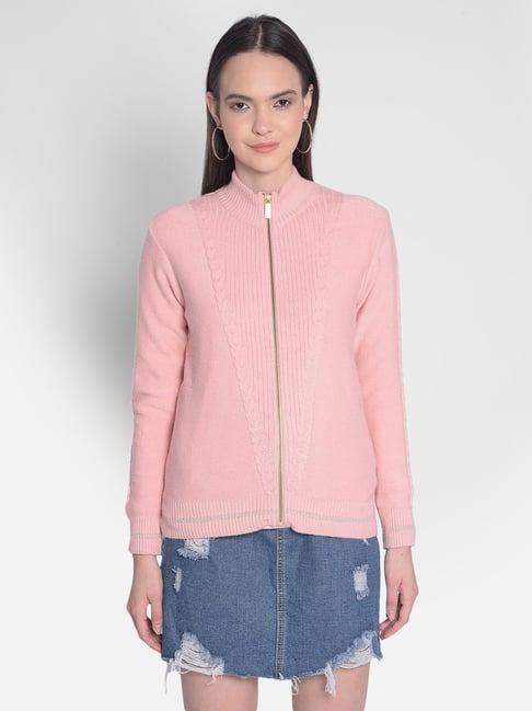 crimsoune club pink regular fit cardigan