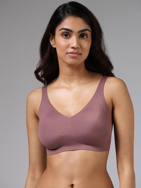 wunderlove by westside dusty rose invisible full coverage bra