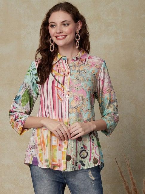 fashor multicolored printed shirt