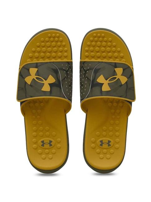 under armour men's ignite pro green slides