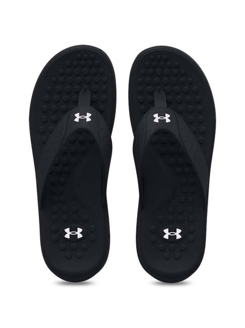 under armour men's ignite pro black flip flops