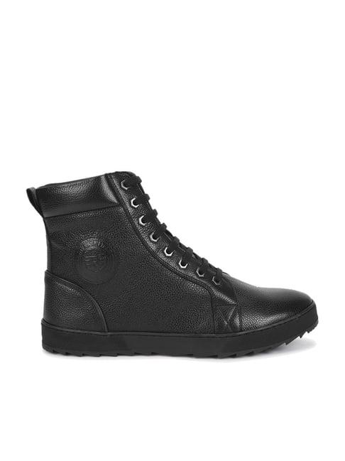 royal enfield men's cult black derby boots